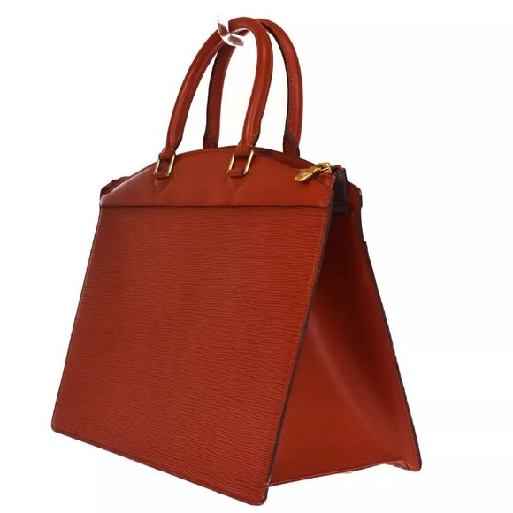 LOUIS VUITTON LV Logo Riviera Hand Bag Epi Leather Brown France M48183 67YG741 - Picture 13 of 16